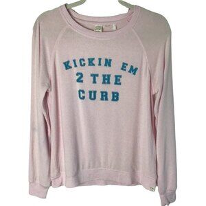 LA Hearts Long Sleeve Light Pink Sweater